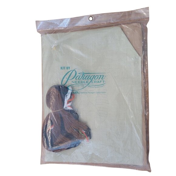 Paragon Creative Needlepoint Crewel Stitchery Kit 0931 Raki‎ Raccoon 1974 - Picture 7 of 8